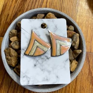 Boutique triangle post back earrings